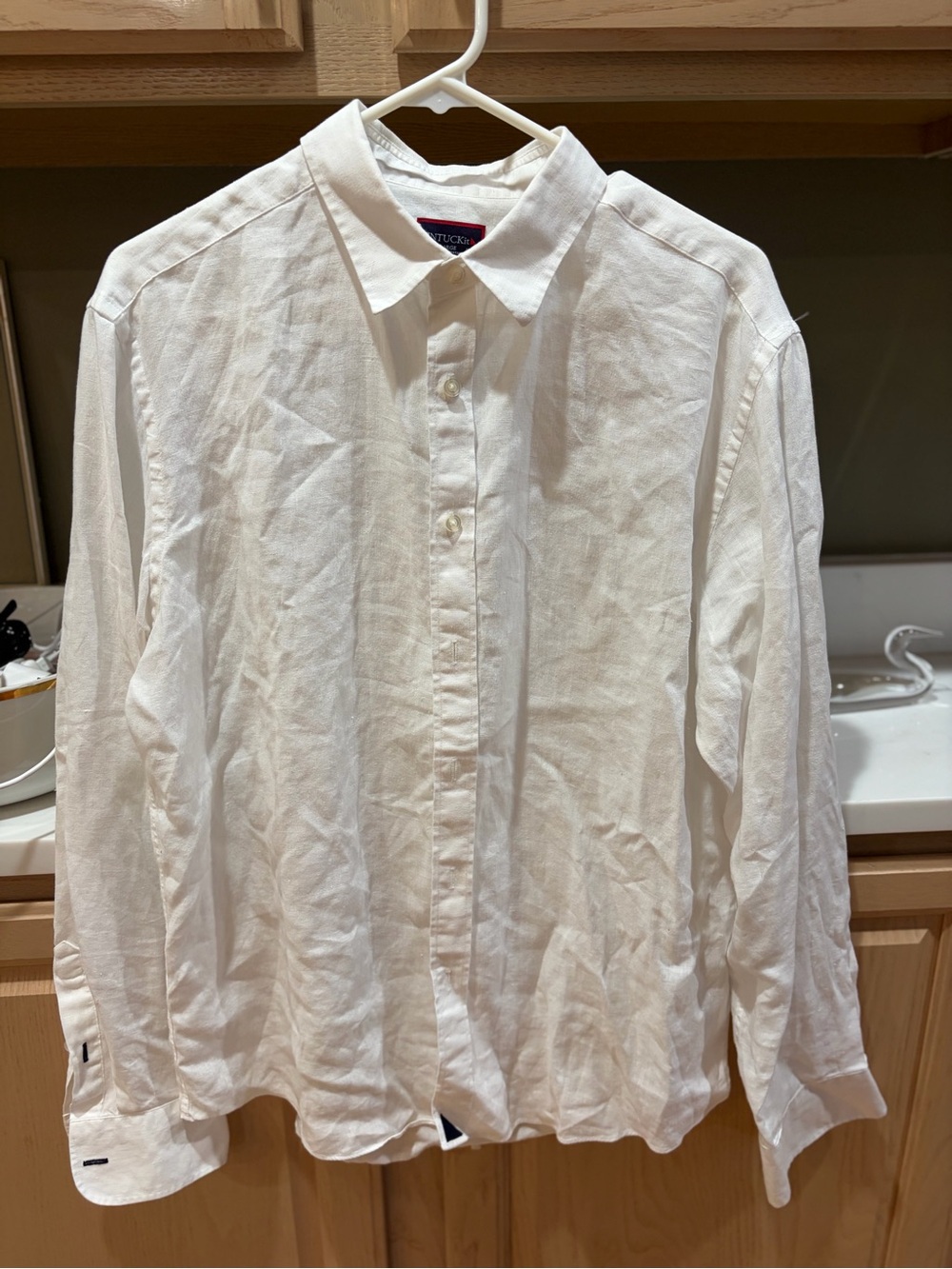 UNTUCKit White Casual Long-Sleeve Button-Down Shirt